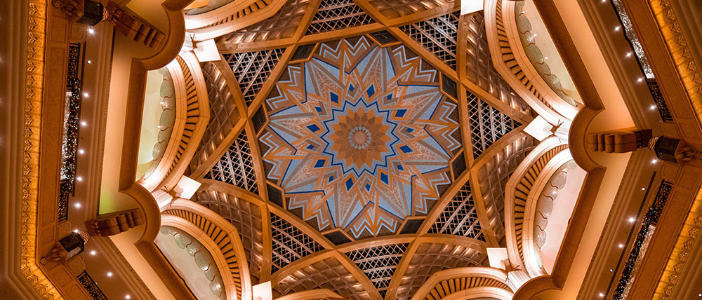 Abu Dhabi Itinerary Emirates Palace dome