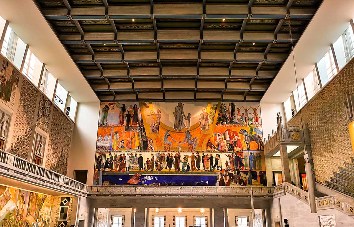 Oslo city hall interior