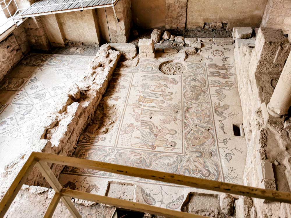 Archeological Park Madaba Euripides mosaic