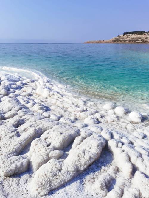Free Bathing Area at the Dead Sea in Jordan