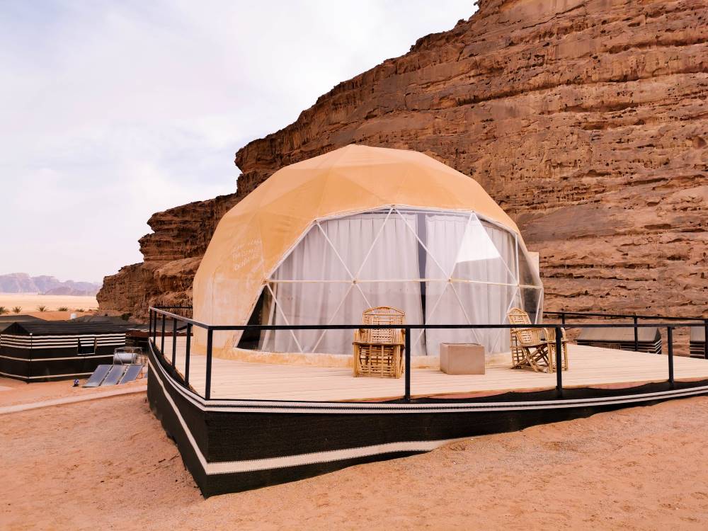 Martian Pod accommodation in Wadi Rum Protected Area