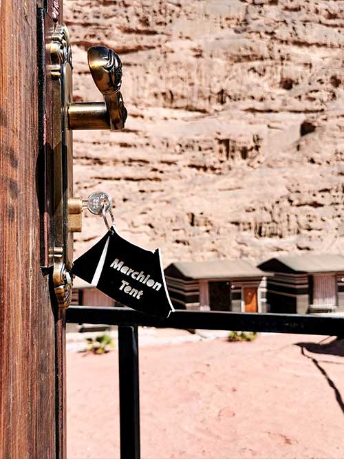 Martian Tent in Bedouin Camp Wadi Rum Desert