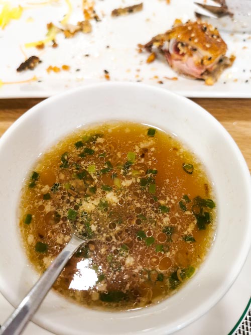 Chinese Cuisine Soup served in a Saigon Restaurant