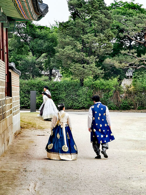 Hanbok Traditional Korean Clothing in Bukchon Hanok Village