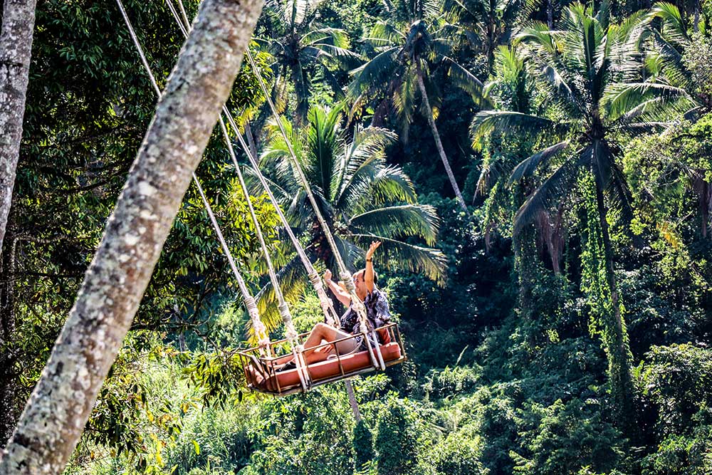 Aloha swings in Bali Jungle