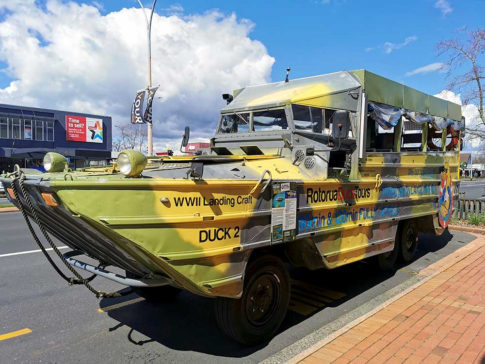 WWII military vehicle Rotorua Tours