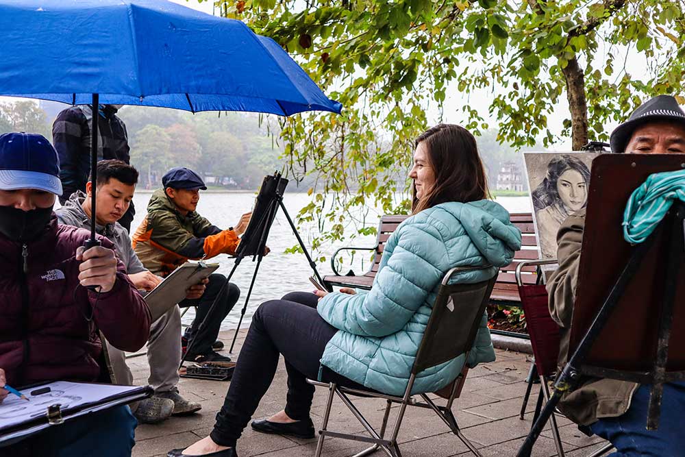 Hoan Kiem Portrait Artists Vietnam