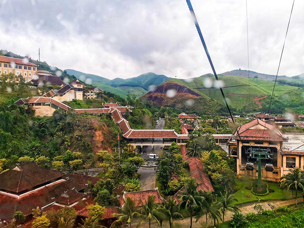 Ba Na Hills Cable Car Stations On the Ground Floor - View From Above