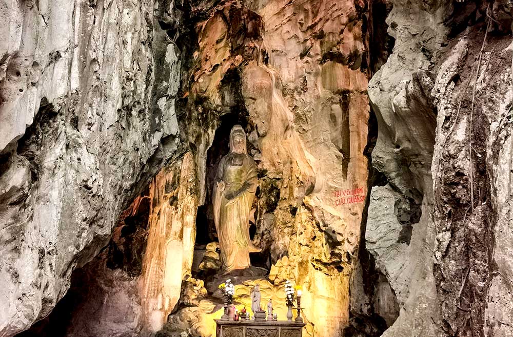Lady Buddha Cave Marble Mountains in Vietnam