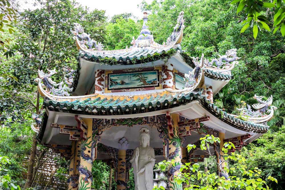 Lady Buddha Pavilion at Linh Ung Pagoda, Marble Mountains, Da Nang Vietnam