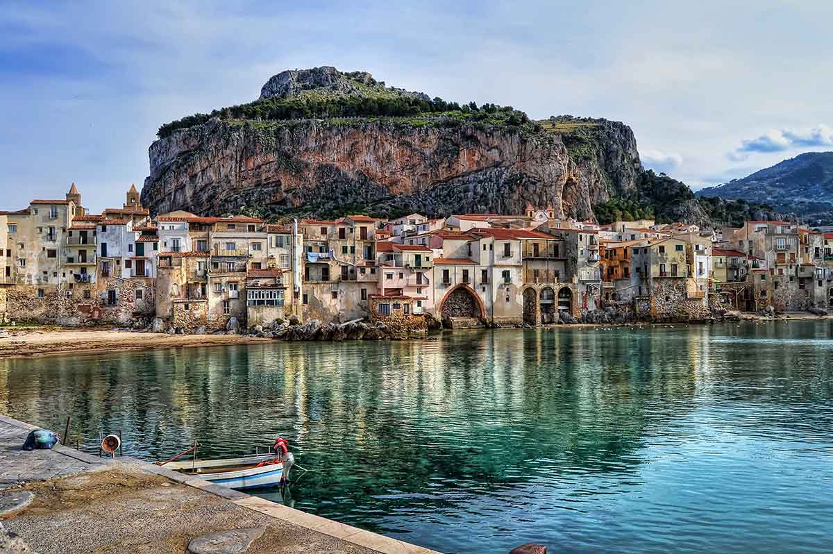 Cefalu beach