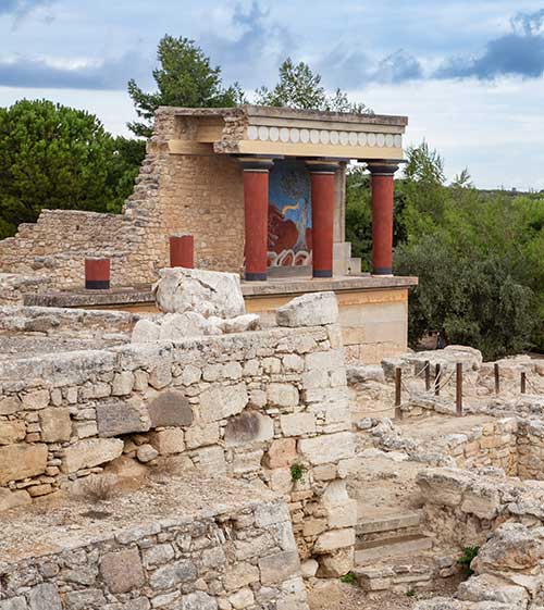 Knossos Minoan archaeological site Crete Greece