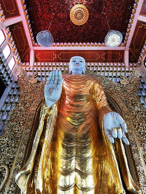 Giant Buddha Statue in Buddhist Temple Penang