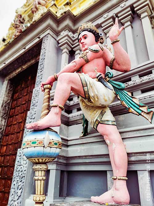 Guardian Deity Statue in Penang Waterfall Hill Temple Malaysia