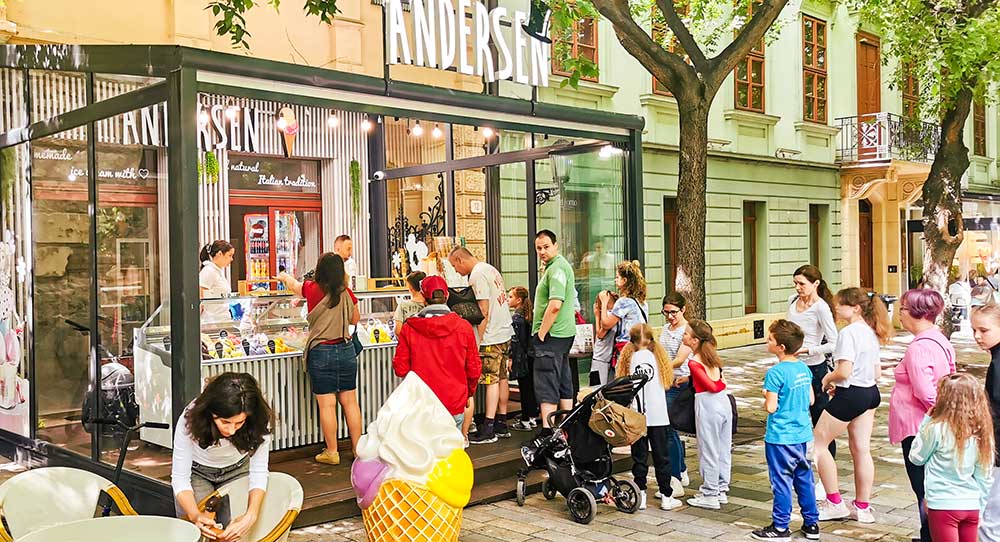 Andersen Ice Cream Shop Bratislava Slovakia