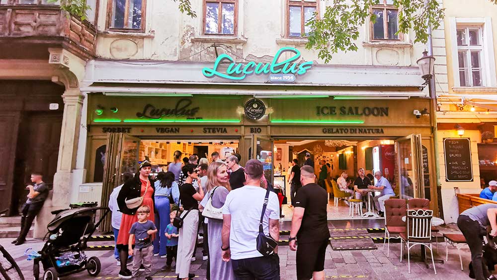 Bratislava Ice Cream Parlour City Centre Slovakia