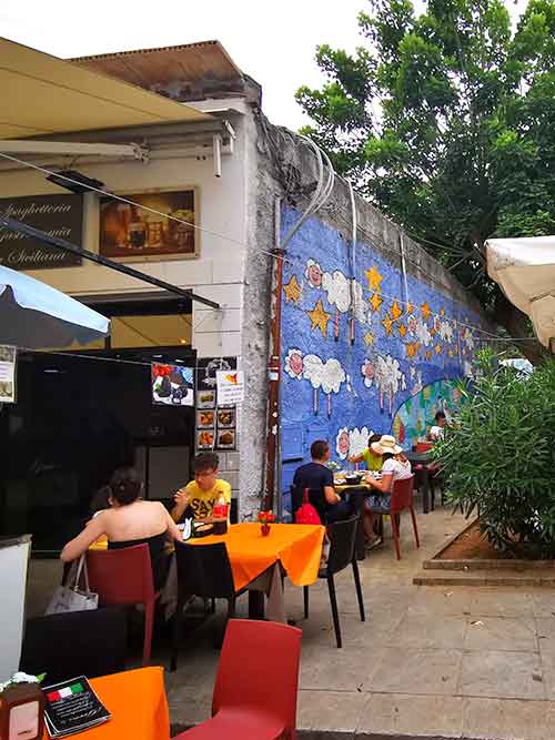 Ballaro Market Wall Art Graffiti in Palermo, Italy