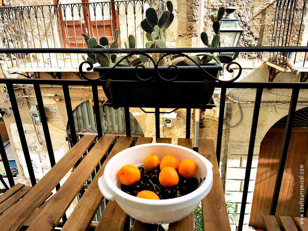Palermo Balcony with fruits from the market