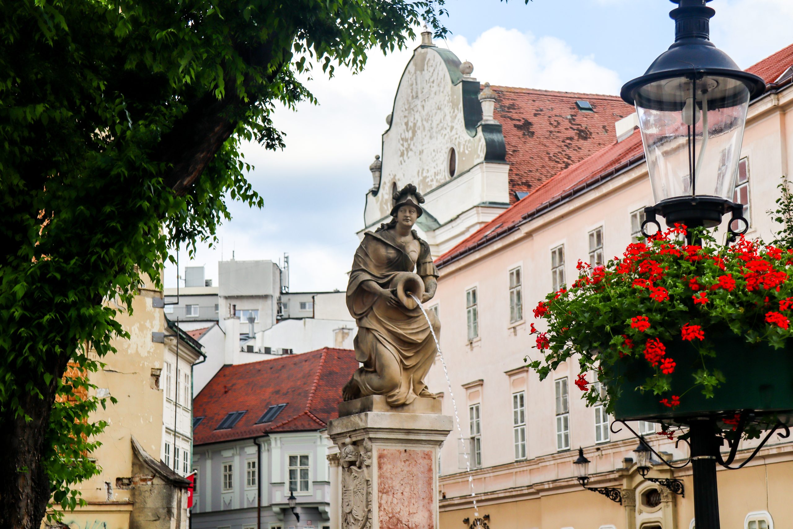 Fountain in Stare Mesto Bratislava