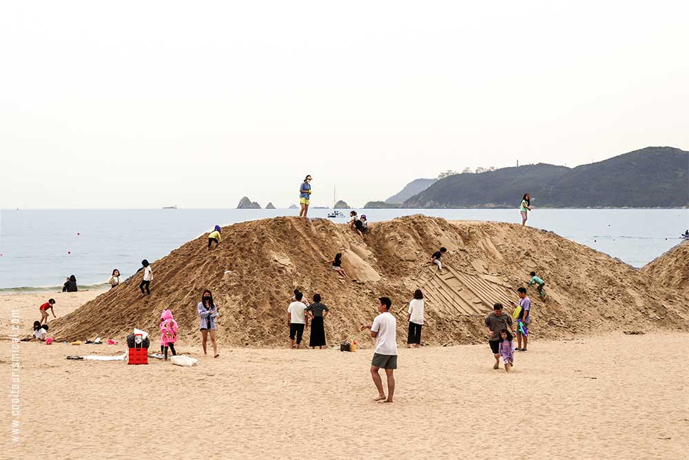 Busan Sand Festival on Haeundae Beach