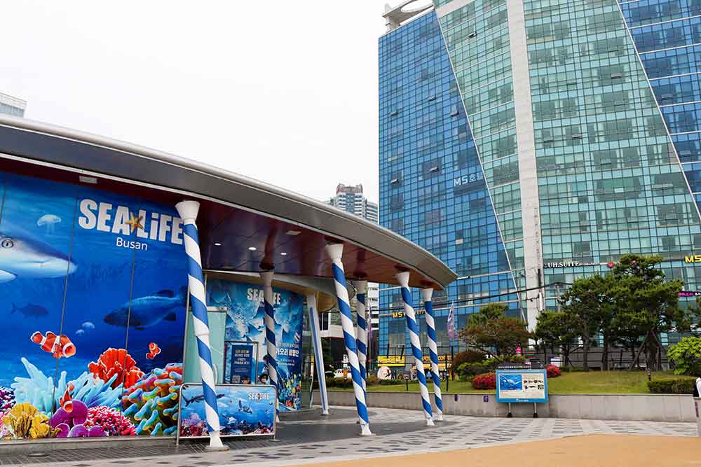 Sea Life Busan Aquarium on Haeundae Beach, South Korea