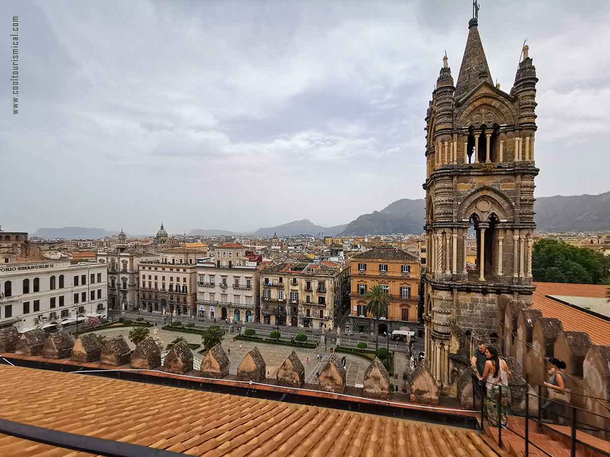 Albergheria district seen from the Cathedral in Palermo Sicily