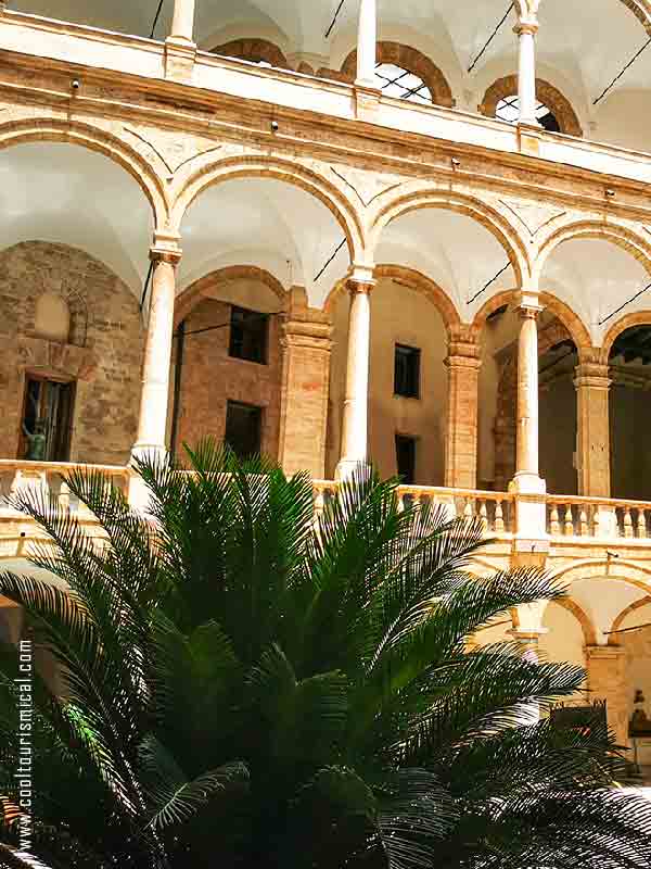 Arab Norman Palace Interior Courtyard