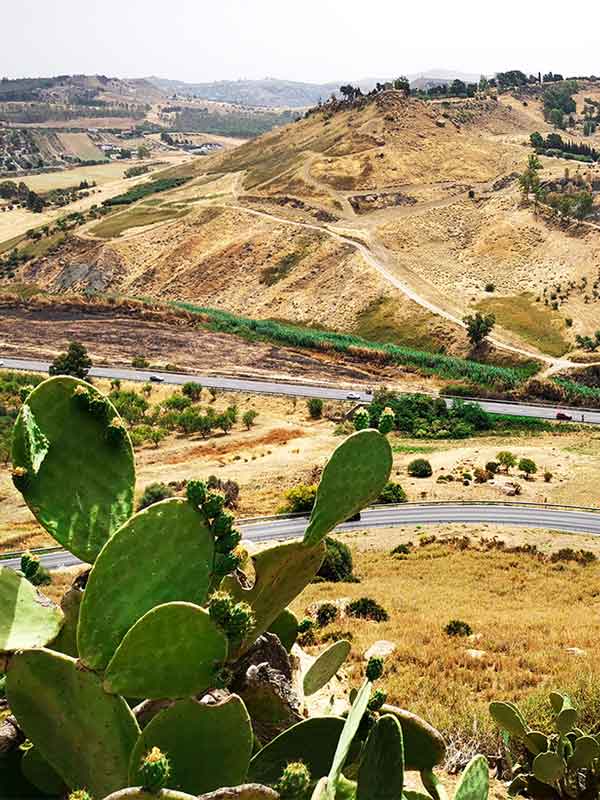 Sicilian countryside Valley of the Temples