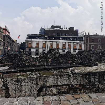 Templo Mayor Ruins in Mexico City