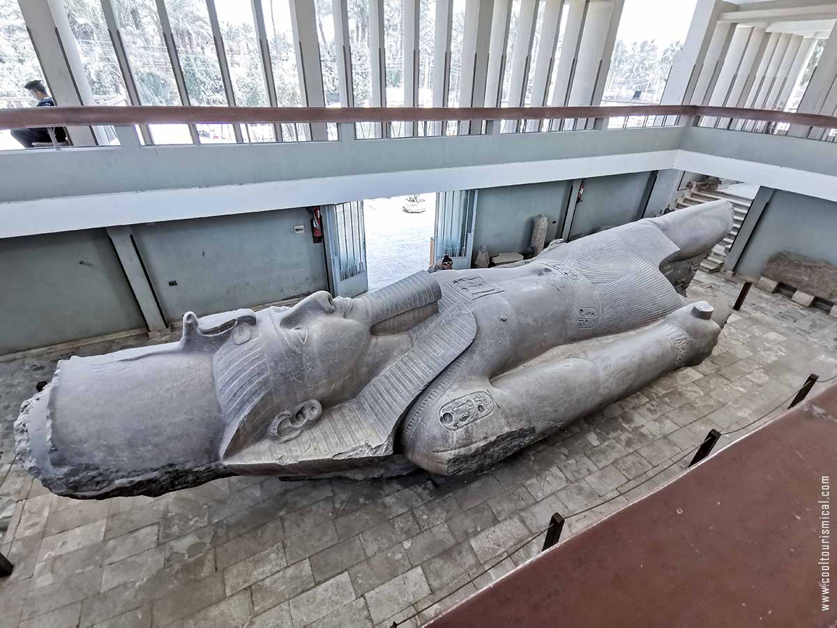 Ramses II Pharaoh of Egypt Gigantic Statue in Memphis
