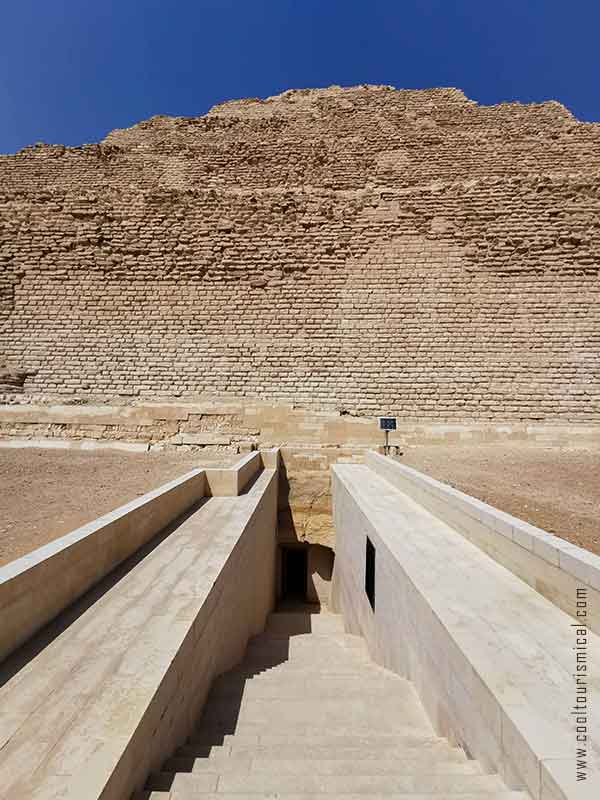 South Entrance Djoser Pyramid in Egypt