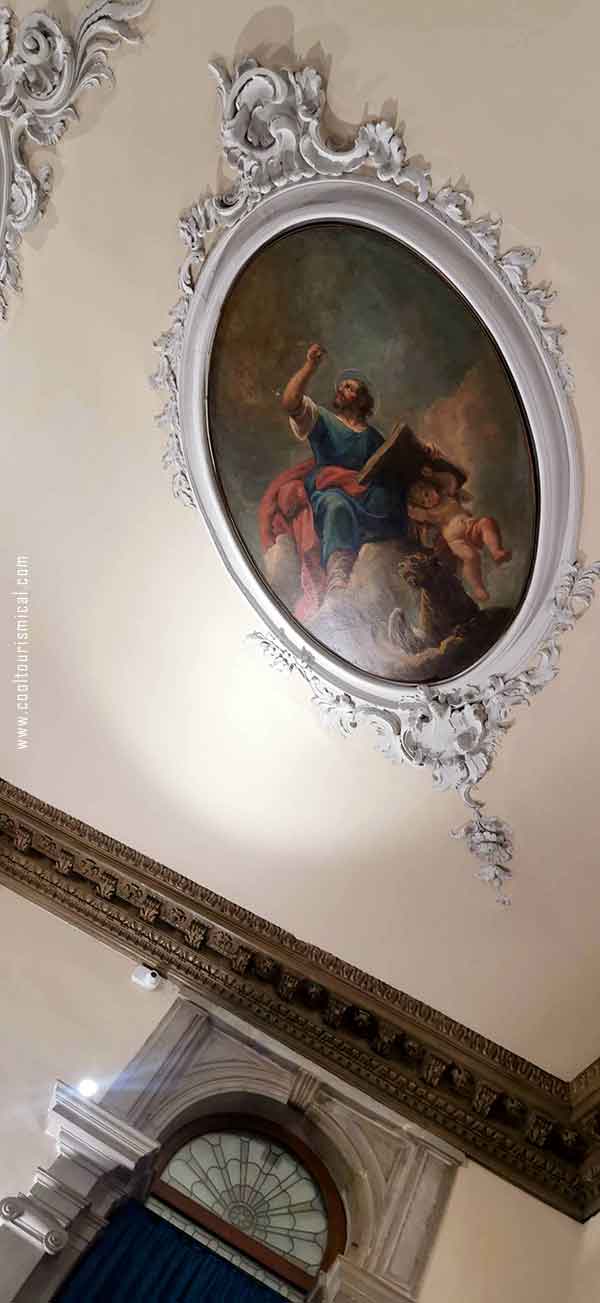 Paintings on the ceiling of Scuola Grande di San Teodoro